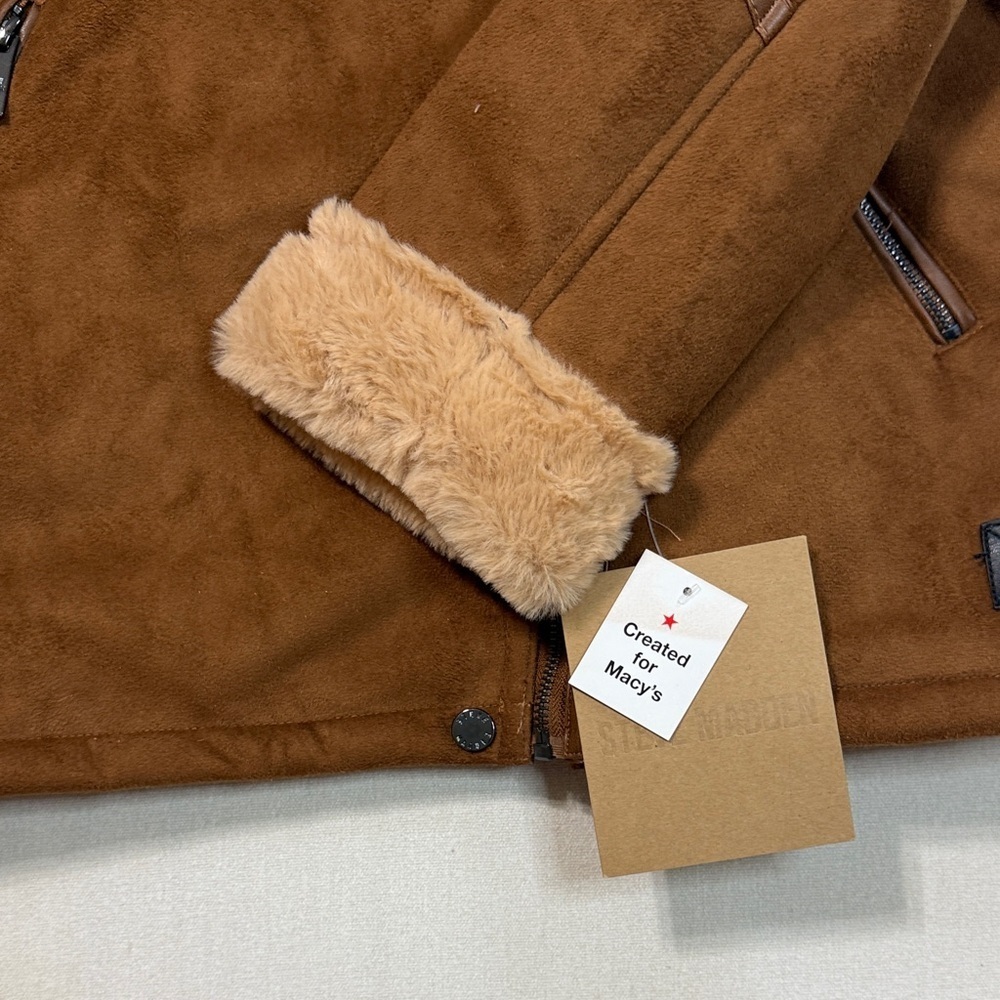 Steve Madden Brown Teddy Jacket - Picture 5 of 11